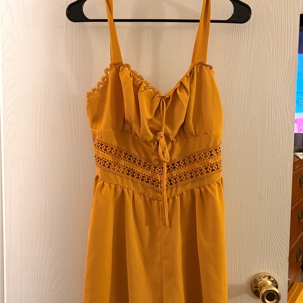 Elegant Mustard Yellow Dress